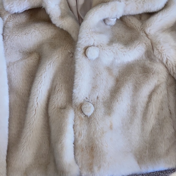 Topshop Faux Fur Cream Coat - Picture 8 of 10